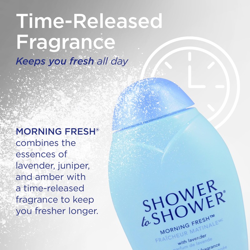 Shower to Shower Morning Fresh Body Powder with Lavender for