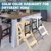 Foldable Toddler Tower with Safety Nets, 3 Adjustable Height Learning