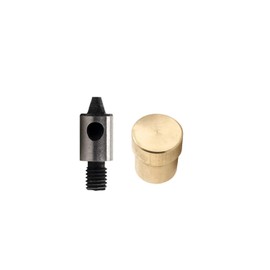 Trimming Shop 5mm Multi-Layer Hole Cutter Punch Die Tool with Gold Base for Universal Hand Press Machine for Fabrics & DIY Leather Craft, Fixing & Fastening Clothes