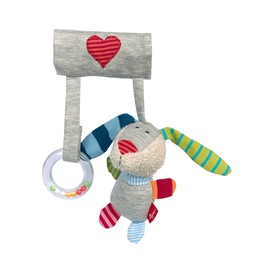 SIGIKID 39482 Pendant Ringlet Dingle On Tour Girls and Boys Baby Toy Recommended from Birth Grey/Multicoloured