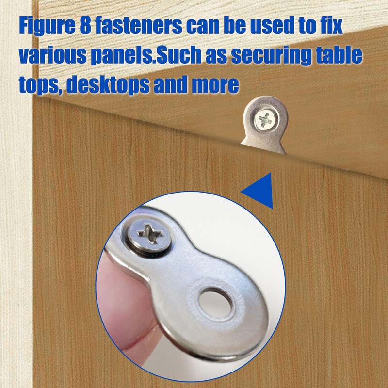 Ojeemii 30PCS Figure 8 Fastener with Screws, Heavy Duty Table