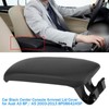 Black Leather Center Console Armrest Lid Cover Fit for A3
