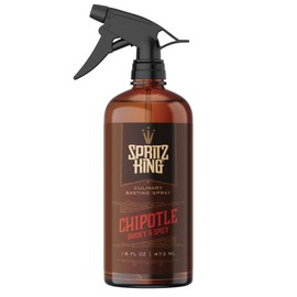 Spritz King Culinary Basting Spray: For Grilling, Smoking, Air Frying - Delicious Dark Bark, Flavorful Crust & Moisture-Sealing Power - Great on Meats or Veggies (16 Ounce Chipotle)