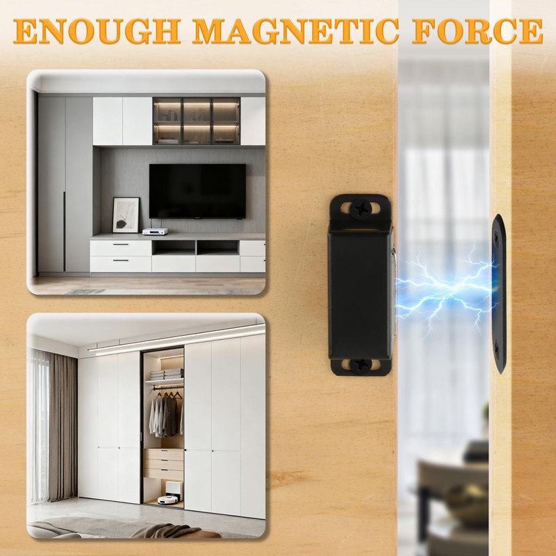 Alise Magnetic Cabinet Door Catch 4Pcs,Cabinet Door Magnets Catches Magnetic