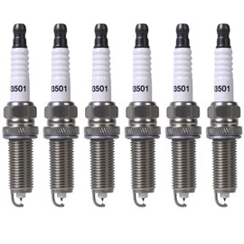 Iridium Platinum Spark Plugs 93501 Compatible with Infiniti EX35 FX35 G25 JX35 Q50 M35 Nissan 350Z Altima Maxima Quest V6 2.5L 3.5L Replacement for LKAR7BIX-11S Pack of 6
