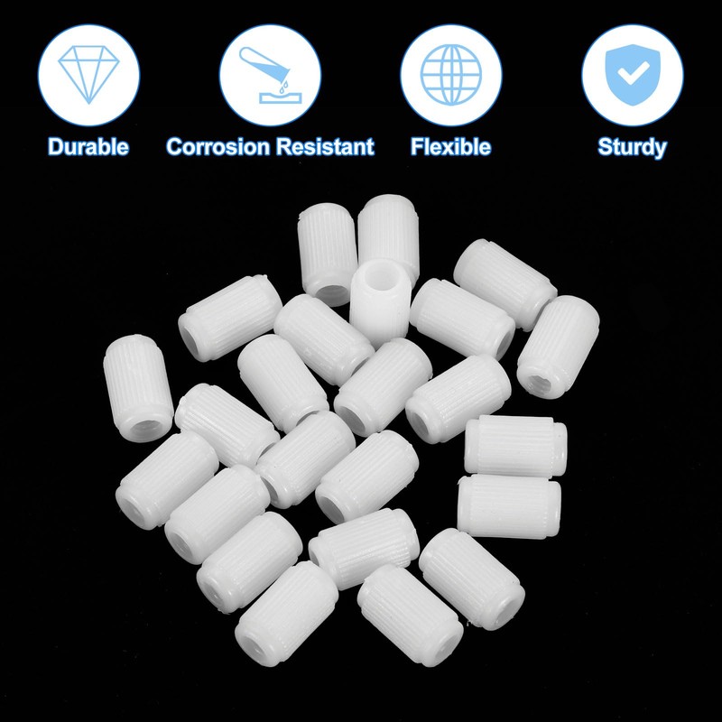 sourcing map 100Pcs 0.39"x0.67" Hinge Dowels, Plastic Dowel Insert for