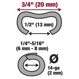 Malco HRP2 Hog Ring Chain Link Fencing Stapler with Magazine