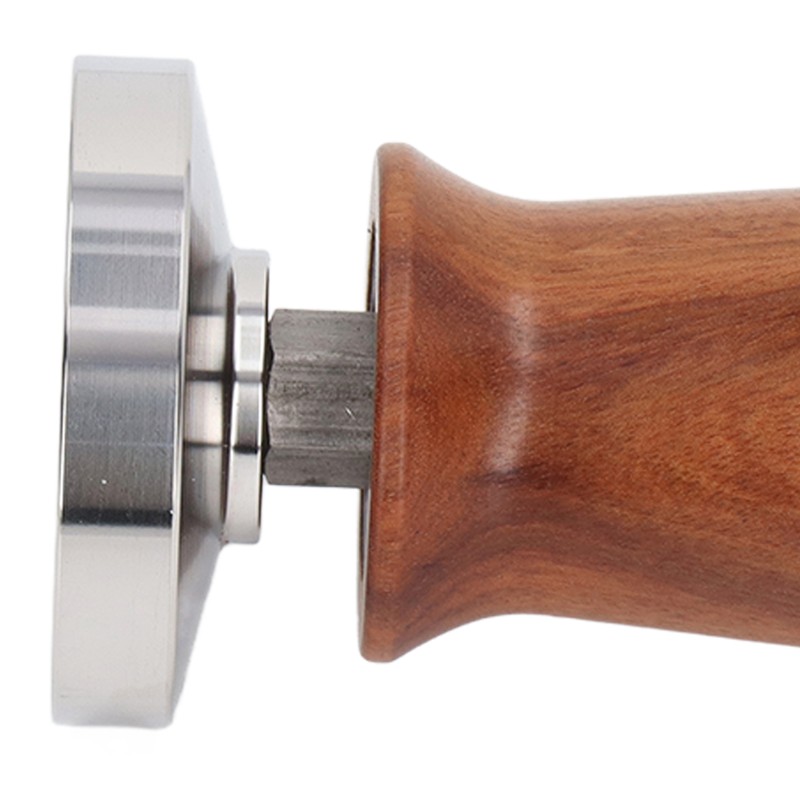 Coffee Tamper Separate Design Stainless Steel Ergonomic Wood Handle Portable