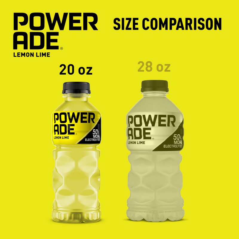 POWERADE Sports Drink Lemon Lime, 20 Ounce (Pack of 8)