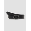 s.Oliver Leather Belt with Decorative Clasp, black