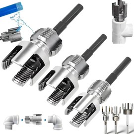 4 in 1 Water Pipe Wrench,2026 New Pipe Tapping and Threading Tool, 1/2'' 3/4'' 1'' Pipes Tapping and Threading Tool Fits All Threads, Suit for All Electric Drills(1/2"+3/4"+1')
