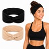 10cm Wide Hair Bands for Women, 2-Piece Set of Stretchy
