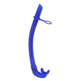 Diving Snorkel Foldable Odorless Silicone L Shape 38cm Soft Freediving Wet Snorkel for Training Blue