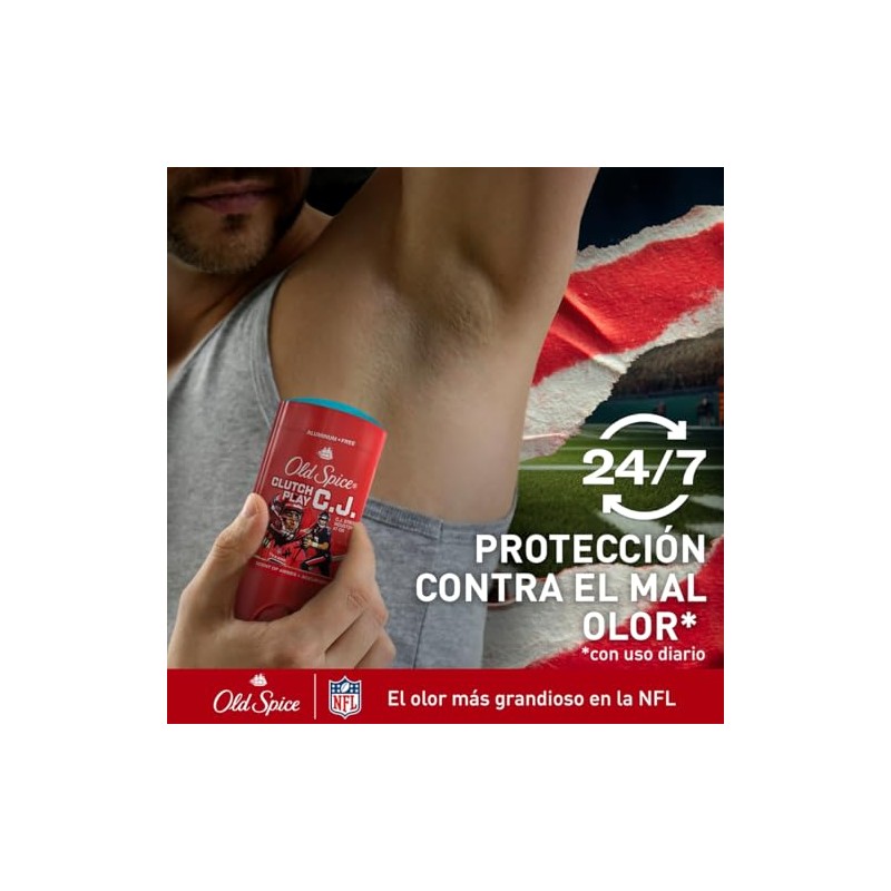 Old Spice Desodorante en barra para hombre Clutch Play C.J.