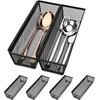 QIUKUN Silverware Drawer Organizer, Silverware Organizer for Drawer, Utensil Organizer