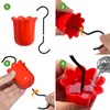 GlaRid Large Ant Moat for Hummingbird Feeders, 4 Pack Red