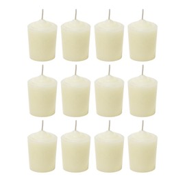 SRG Ivory Unscented 15 Hours Votive Candles Pack of 12