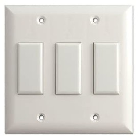TOUCH-PLATE GENS2-0300A-WHT Genesis Series Low Voltage Momentary Wall Switch White with Screws