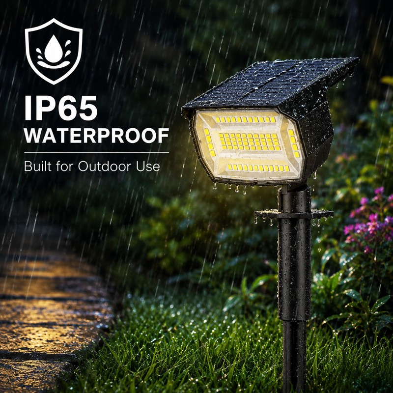 LED Solar Landscape Spotlight for Outdoor Lighting – IP65 Waterproof