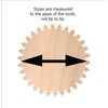 Set of 5 Wooden Interchangeable Wood Gears. Works for DIY