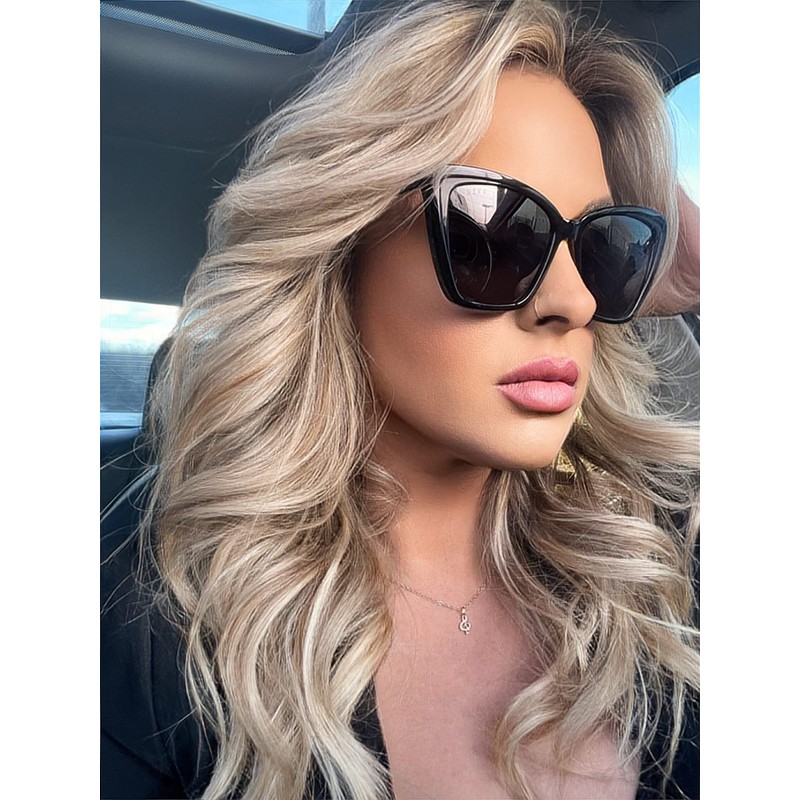 DIFF Becky II Designer Oversized Cat Eye Sunglasses for Women