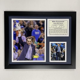 Mike 'Coach K' Krzyzewski 11" x 14" Framed Photo Collage by Legends Never Die, Inc.
