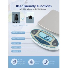 CGOLDENWALL Lab Scale 500gX0.01 Gram High Precision Laboratory Balance Electronic Scientific Weighing Scale with Calibration Weight