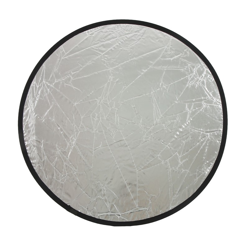 Silver Gold 2 In 1 Reflector Portable Mini Round Light