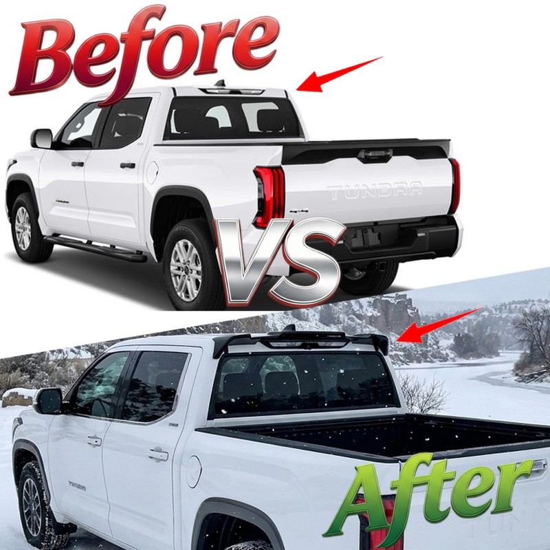 STSEV01 Spoiler Cab Roof Wing for Toyota Tundra 2022-2026 Accessories