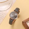 BUREI Women's Leather Watch Fashion Simple Analog Quartz Waterproof Three