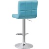SEGAWE Set of 2 Adjustable Bar Stools PU Leather Modern