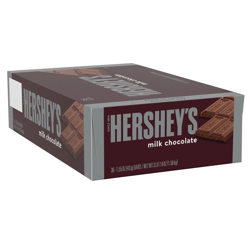 Hershey'S Milk Chocolate, 1.55 Oz, 36-Count