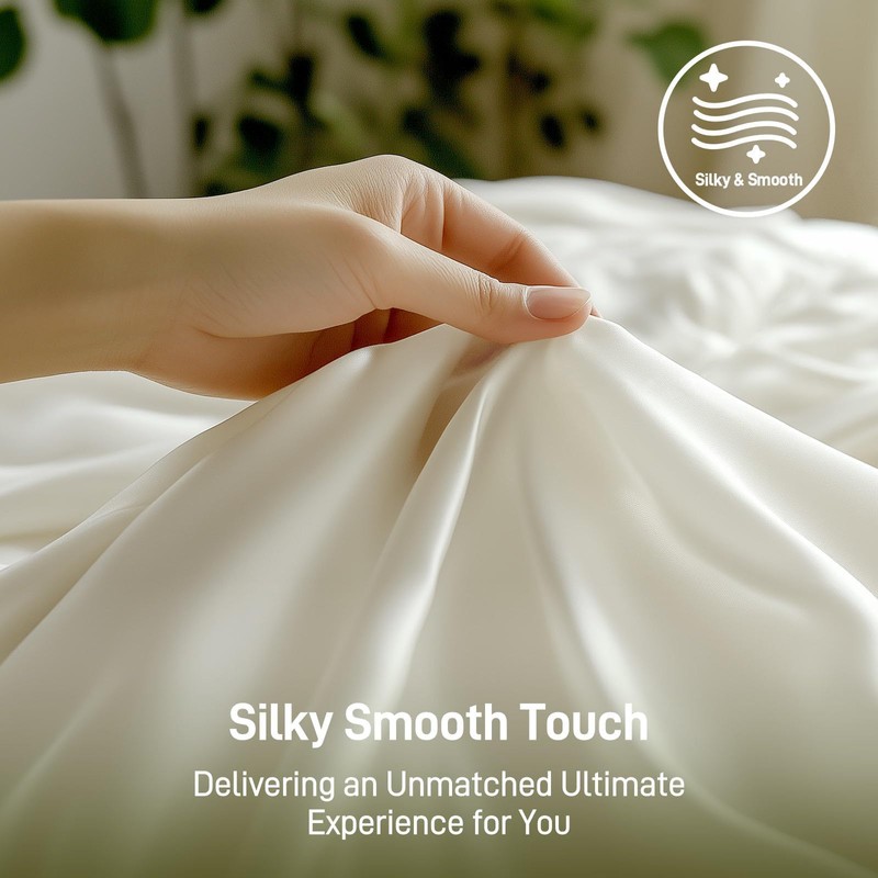 Alkyonos Viscose Derived from Bamboo, Soft Cooling Bedding with Silky
