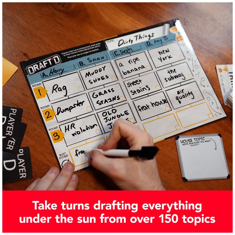 Draft’d, a Drafting Game for Everyone, Party Game, Night Game