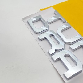 3D CHROME SILVER FRONT GRILLE INSERT LETTER FOR TUNDRA 2022-2024 BUMPER EMBLEM