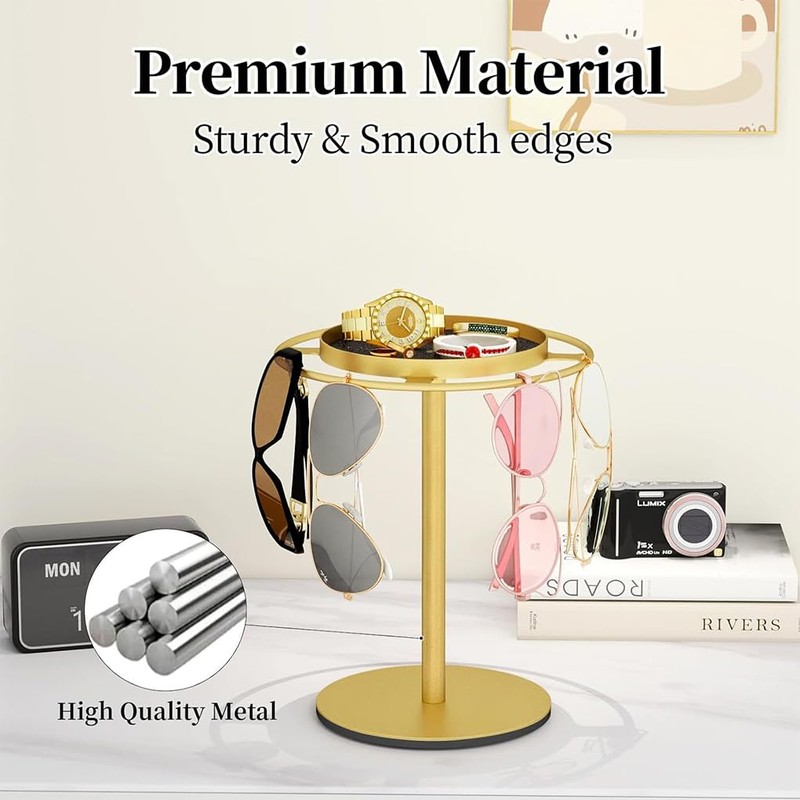 Integrated Jewelry Tray Sunglasses Organizer Weighted Base Sunglasses Organizer Can