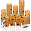 antizer Flameless Candles Birch Bark Effect Battery Operated Candles 4"