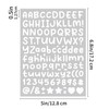 10 Sheets Letter Stickers 1120 Alphabet Stickers, 0.5 inch Self