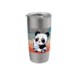 Cute Panda bong playful Japanese charming innocent animal Stainless Steel Insulated Tumbler