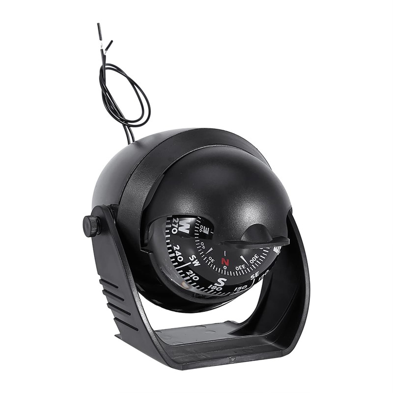 ANKROYU High Precision LED Light Car Compass, Rotating Compass Navigation