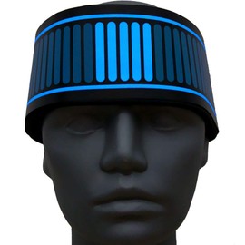 Ucult Sound-activated LED headband open air festivals must haves DJ gadget, blue