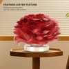 Feather Table Lamp Stepless Dimming USB Charging Touch Control LED