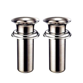 Grave Hanadate, High Grade Stainless Steel, Medium Insert, with Brim, Tube Diameter: 1.5 inches (38 mm), Ring Bottom Depth: 3.3 inches (85 mm), Set of 1 to 2 Pieces [W-39]