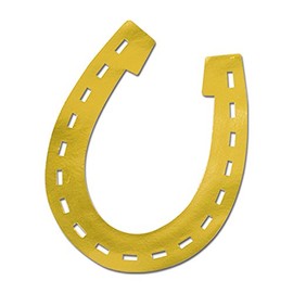 Foil Horseshoe Silhouette Party Accessory (1 count)