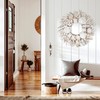 ANDALUCA Summer Seashell & Starfish 20" Coastal Wreath All Natural