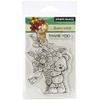 Penny Black Clear Stamps-Flower Teddy 3"X4"