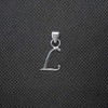 R001463 Pendant Charm Letter L Solid Genuine Hallmarked 925 Sterling