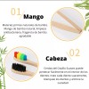 Universo en Linea Paquete 20 Pzas Cepillo Dientes Bambú Biodegradable