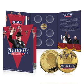 The Koin Club WWII VE Day 80th Anniversary 2025 Collectible Gold Coin St Paul's Cathedral