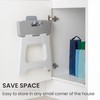 Vigar Compact Step Stool Foldable, 9-inch Step Stools for Adults
